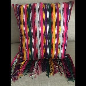 Large One-of-a-kind Pillow. Cheery&colorful!